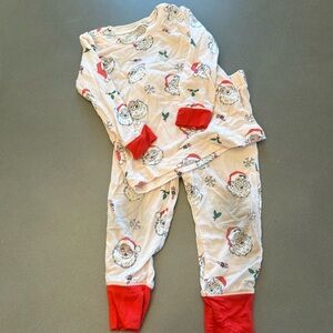 Angel Dear Santa PJs in lite pink 6-12 months